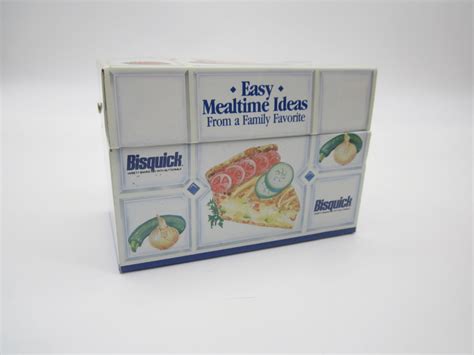 bisquick metal recipe box|Vintage Bisquick Metal Recipe Box // Includes Recipe .